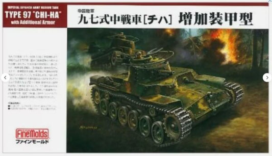Finemolds 1/35th scale IJA Medium Tank Type97 “CHI-HA” with Additional Armor