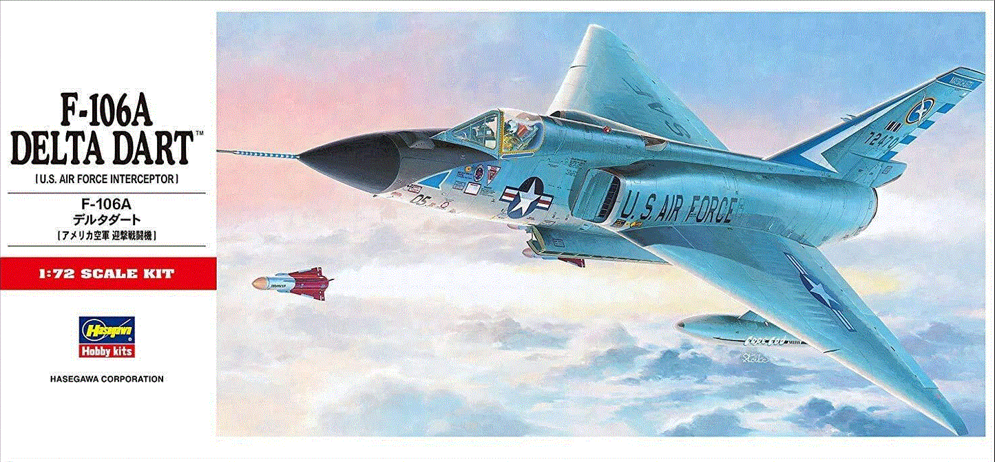 Hasegawa 1/72nd scale F-106A Delta Dart