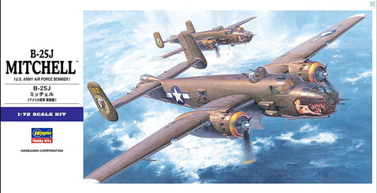 Hasegawa 1/72nd scale USAAF North American B-25J Mitchell Bomber