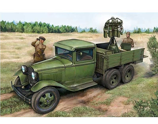 HobbyBoss 1/35th scale Gaz-AAA w/ Quad Maxim AA Gun