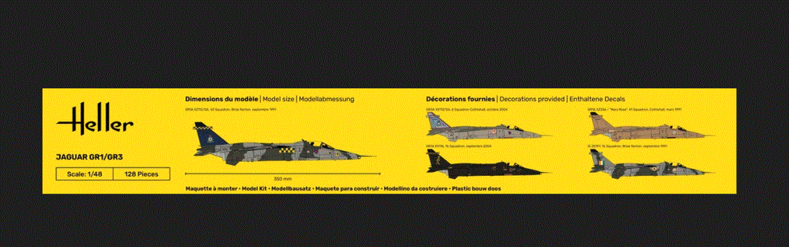 Heller 1/48th scale RAF Jaguar GR1/GR3 Gift Set