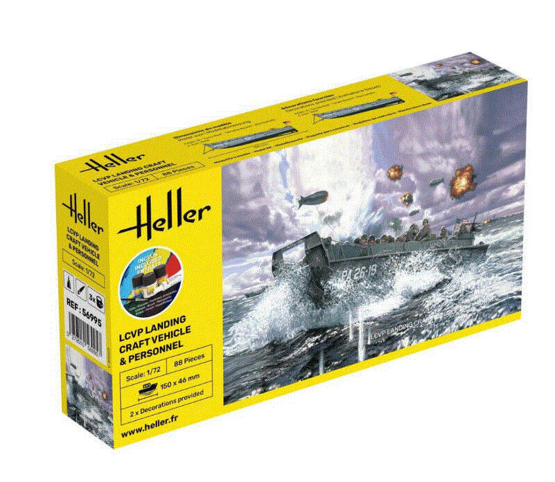 Heller 1/72nd scale Gift Set – LCVP Landing Craft Vehicle & Personnel