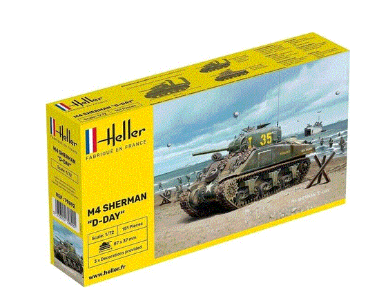 Heller 1/72nd scale M4 Sherman "D-Day"
