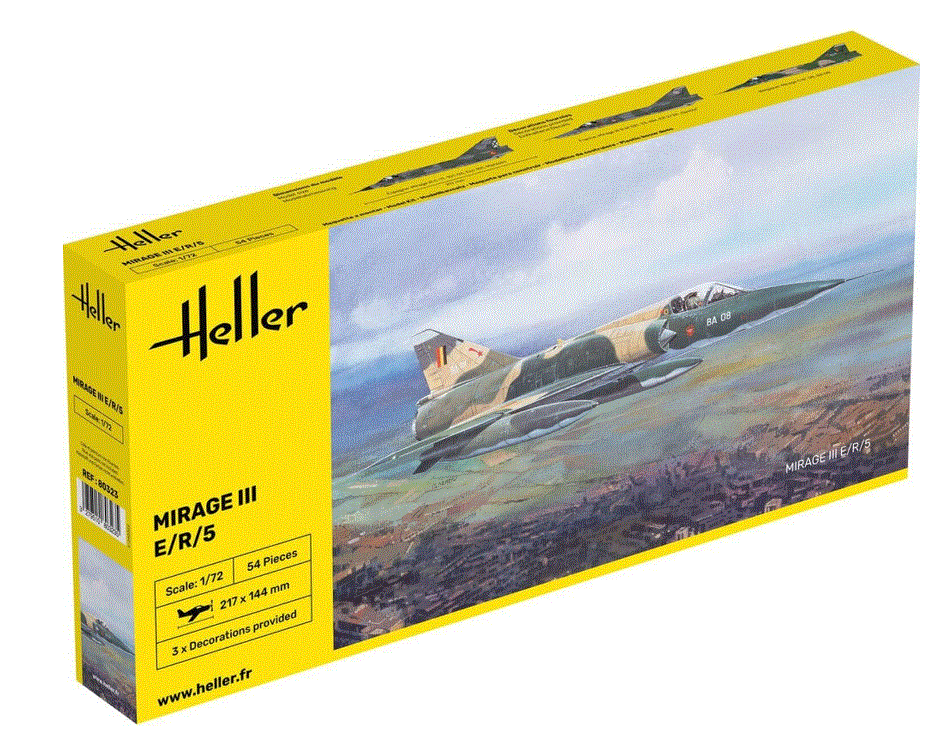 Heller 1/72nd scale Mirage III E/R/5