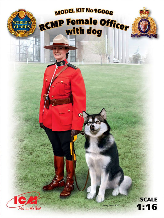 ICM 1/16th Scale RCMP Female Officer with Dog