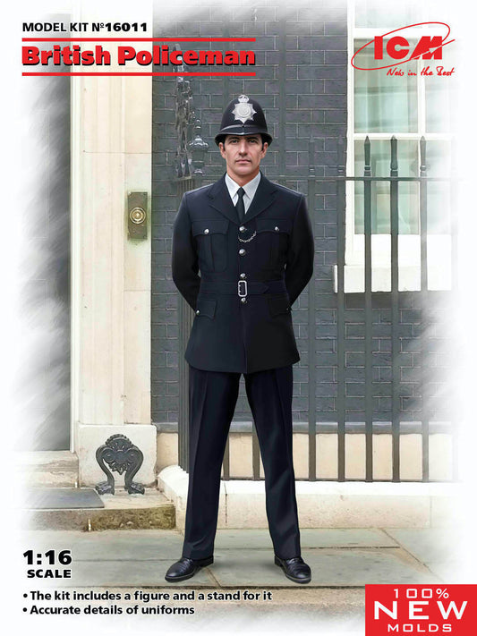 ICM 1/16th Scale British Policeman (100% New Molds)
