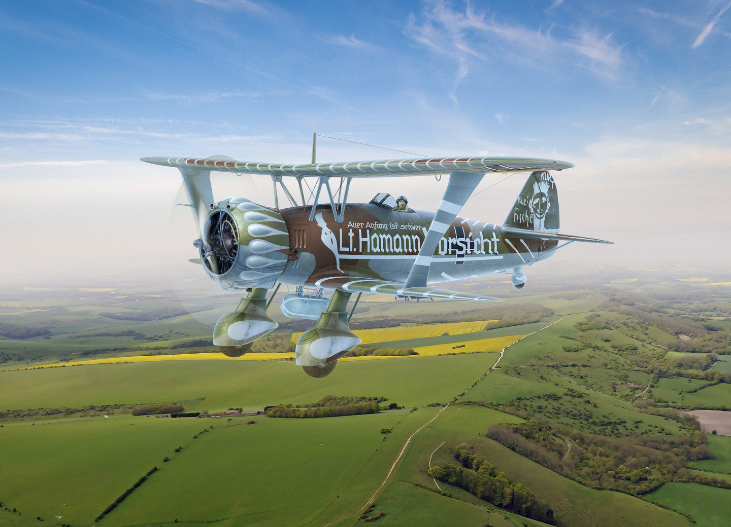 ICM 1/32nd scale Hs 123A-1 WWII German Attack Aircraft