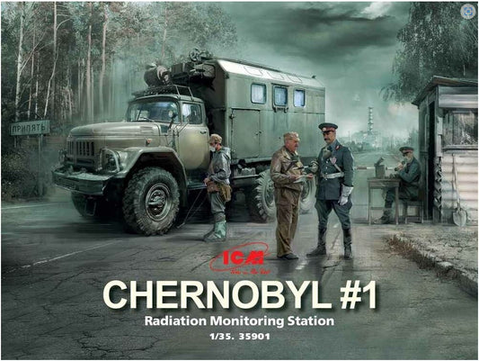 ICM 1/35th scale Chernobyl#1 Radiation Monitor Station