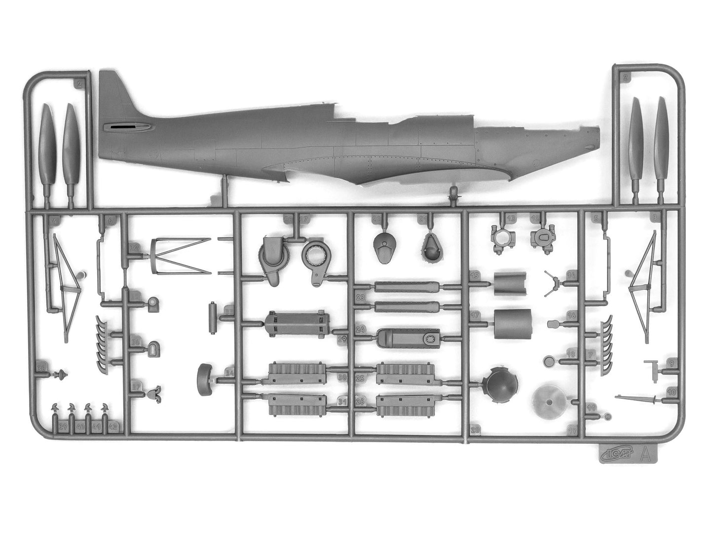 ICM 1/48th scale Spitfire LF.IXE, WWII Soviet Air Force Fighter Plane