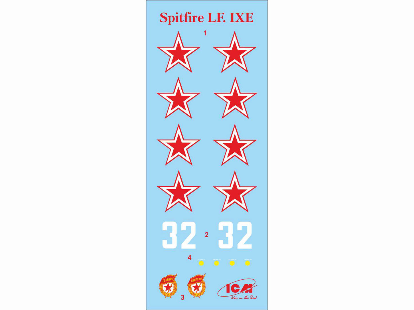 ICM 1/48th scale Spitfire LF.IXE, WWII Soviet Air Force Fighter Plane