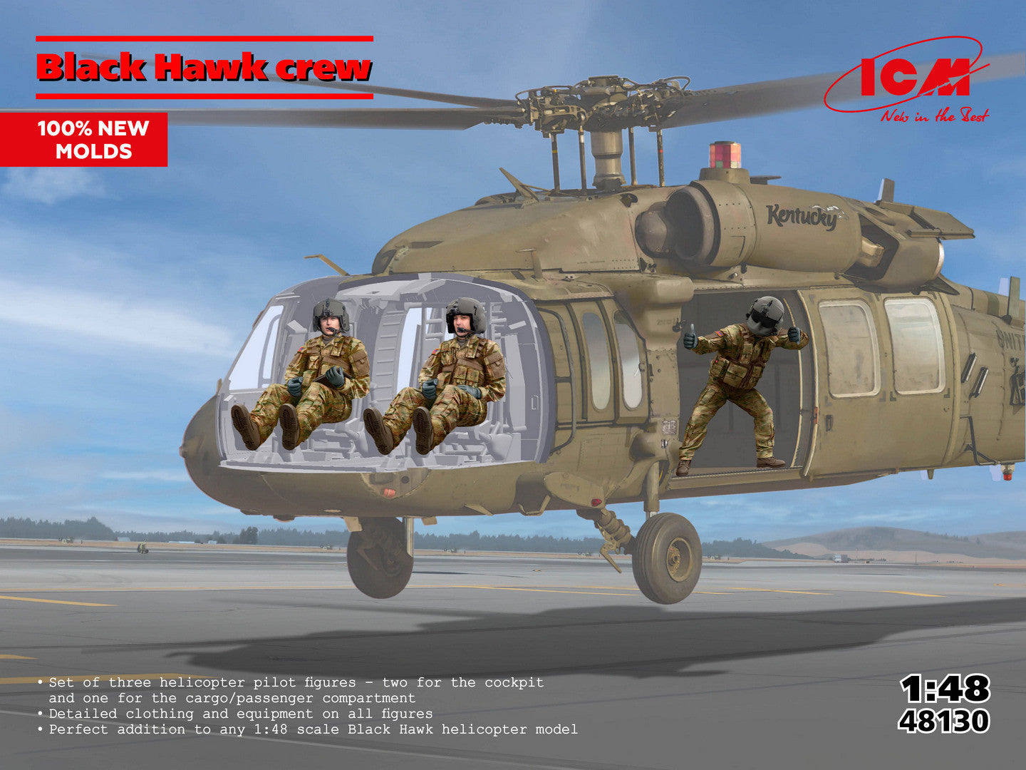 ICM 1/48th scale Black Hawk crew