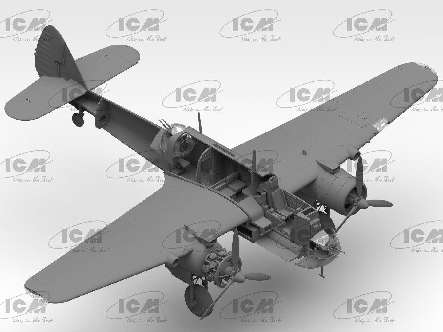 ICM 1/48th scale Bristol Beaufort Mk.I, WWII British Torpedo-Bomber