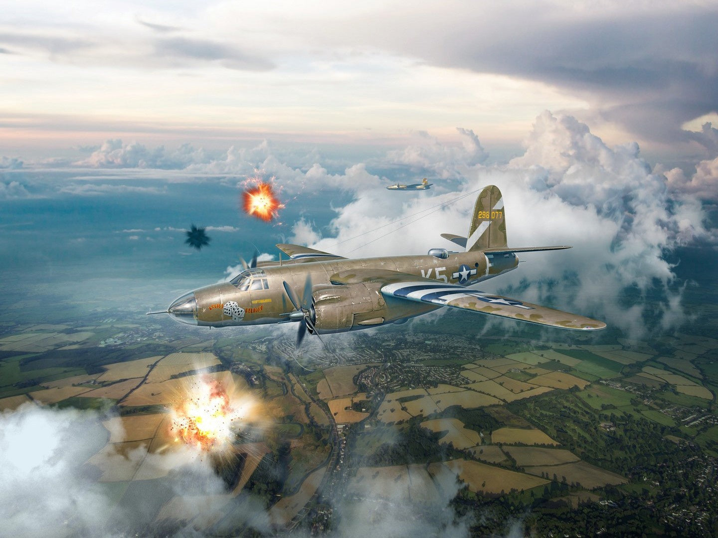 ICM 1/48th scale B-26B Marauder, WWII American Bomber