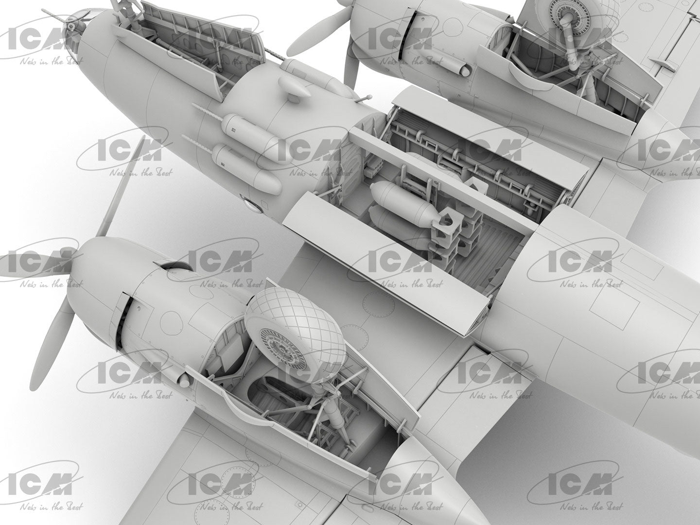 ICM 1/48th scale B-26B Marauder, WWII American Bomber