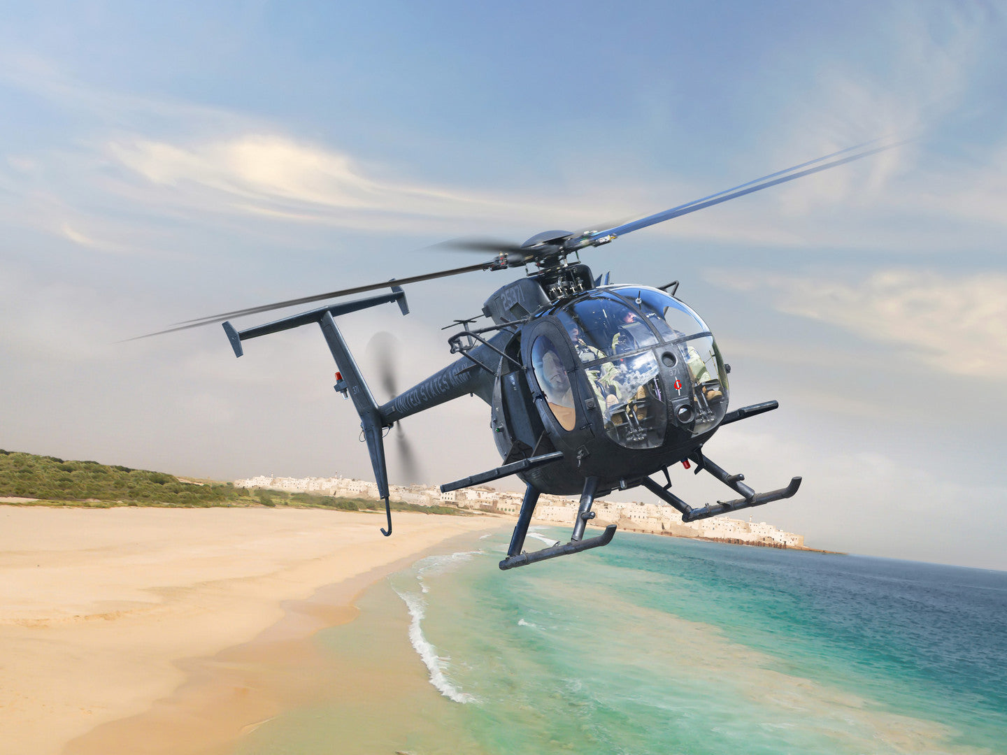 ICM 1/48th scale MH-6J Little Bird, U.S. Special Forces Helicopter - Preorder inc.UK P&P (Copy)