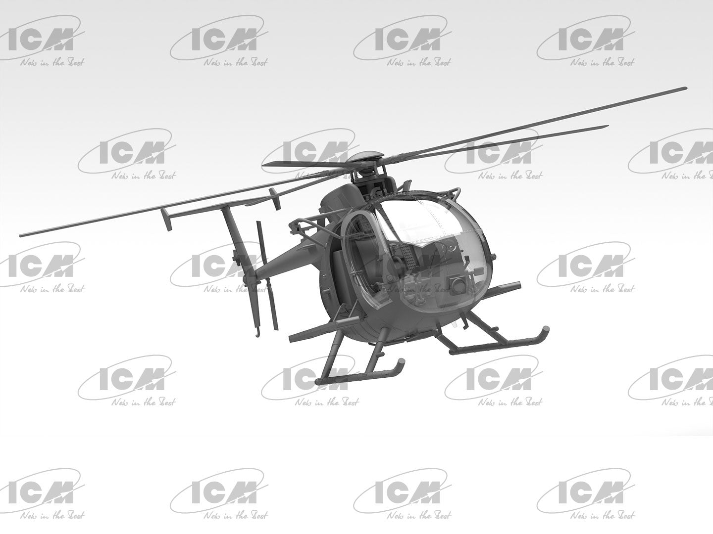 ICM 1/48th scale MH-6J Little Bird, U.S. Special Forces Helicopter - Preorder inc.UK P&P (Copy)