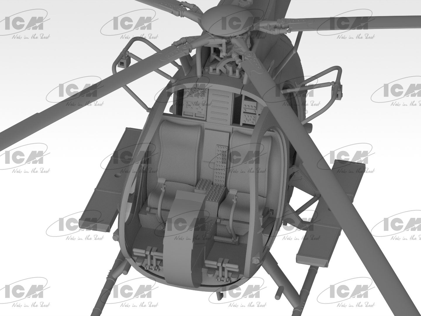 ICM 1/48th scale MH-6J Little Bird, U.S. Special Forces Helicopter - Preorder inc.UK P&P (Copy)