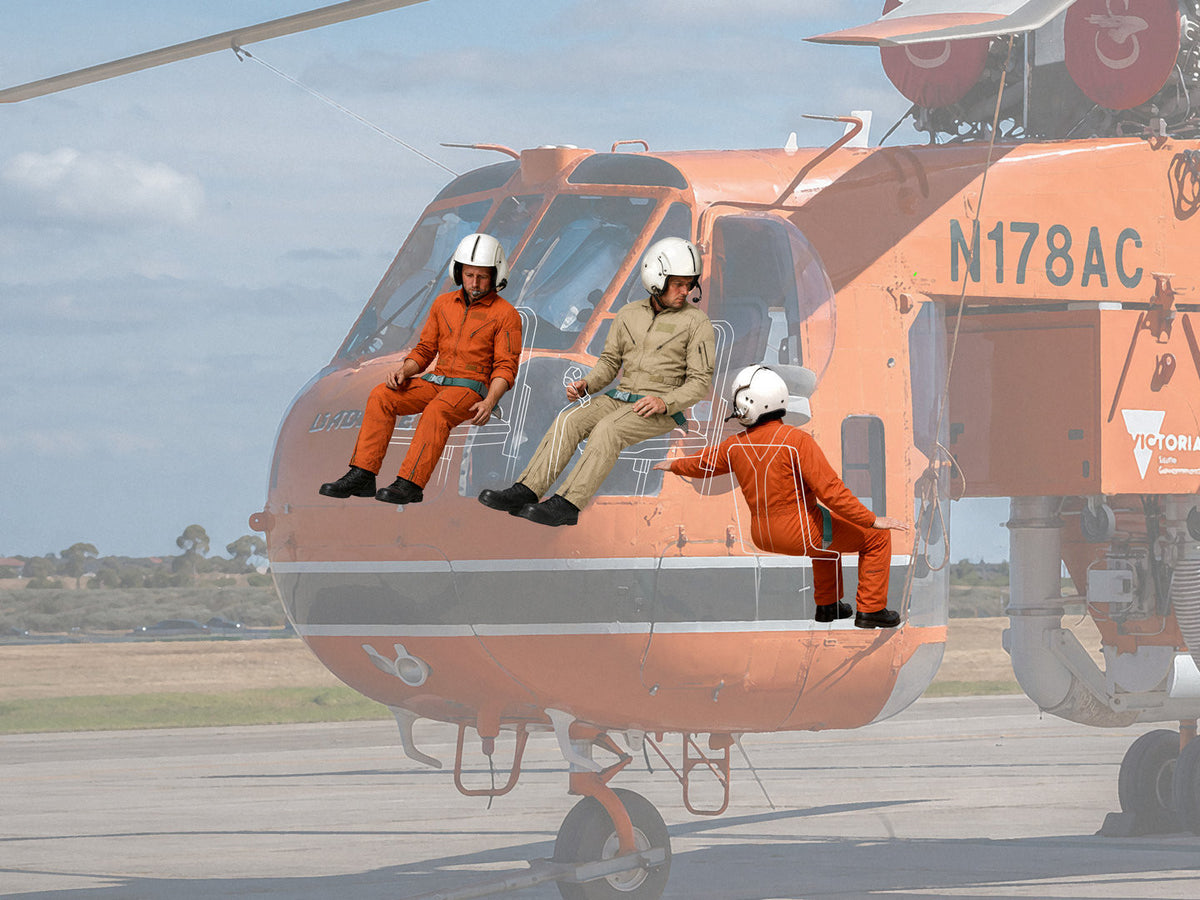ICM 1/35th scale S-64 Helicopter crew (3 Figures)