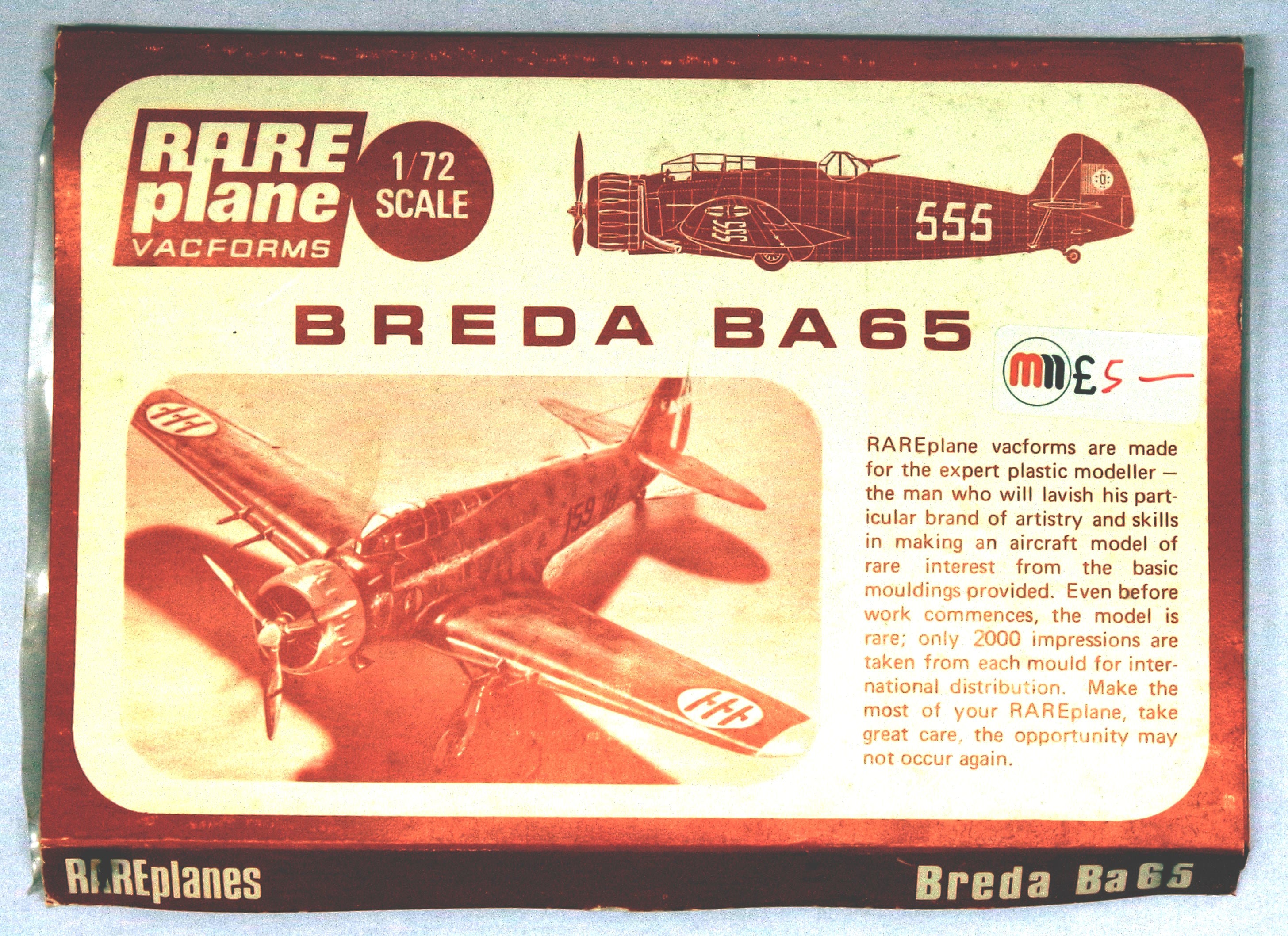 Second Hand: Rareplane 1/72nd scale Breda BA-65 – Mann's Model Moments