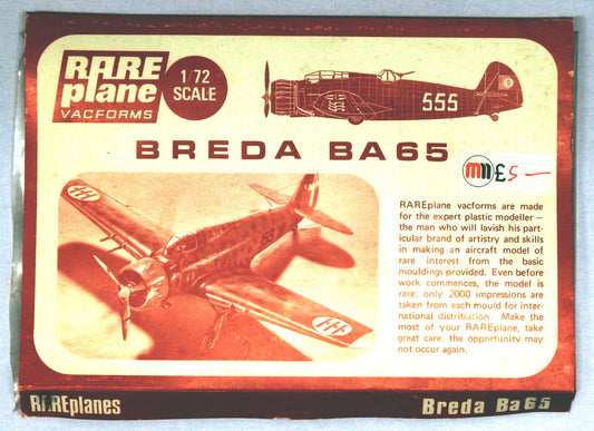 Second Hand: Rareplane 1/72nd scale Breda BA-65