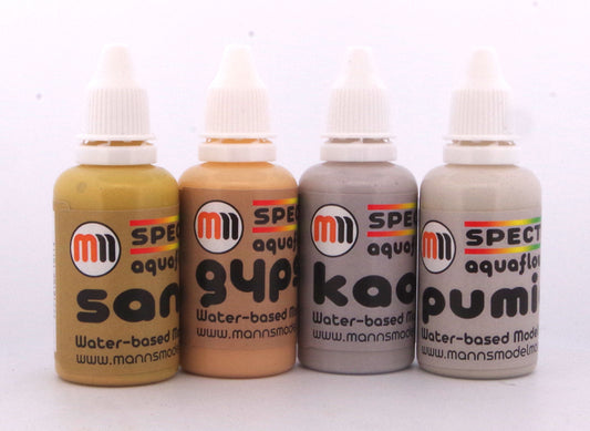 Set of 4 MMM 30ml AquaFlow Washes, Lights