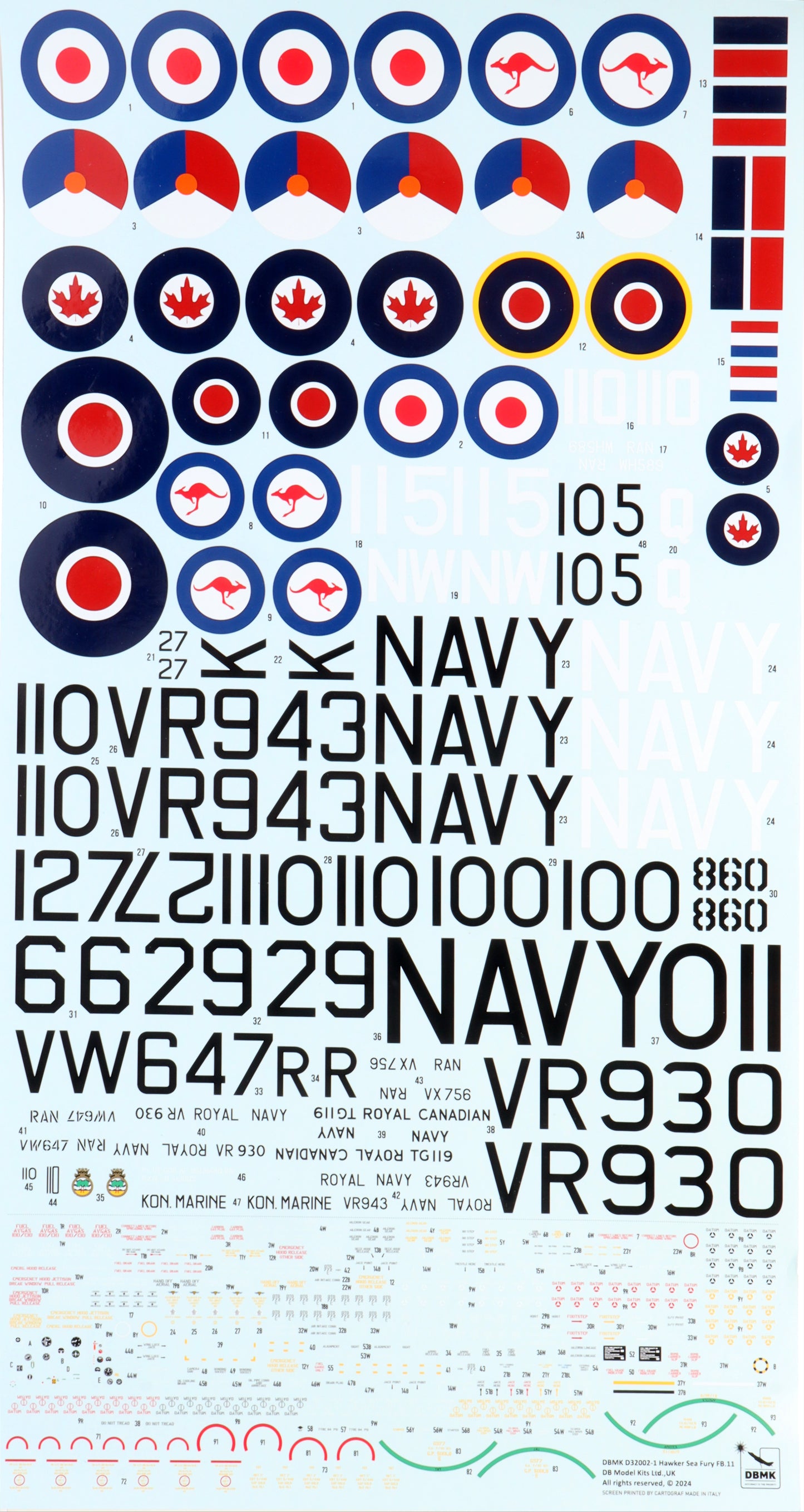 DBMK 1/32nd Scale Hawker Sea Fury FB Mk.II