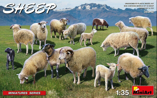 Miniart 1/35th scale Flock of Sheep