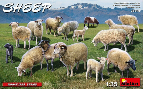 Miniart 1/35th scale Flock of Sheep – Mann's Model Moments