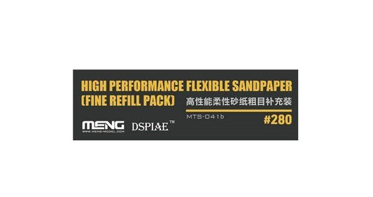 Meng Model DSPIAE High Performance Flexible Sandpaper (Fine Refill pack 280 Grit)