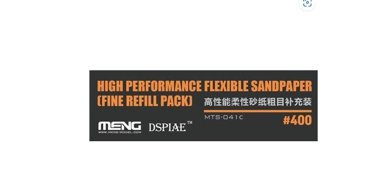 Meng Model DSPIAE High Performance Flexible Sandpaper (Fine Refill pack 400 Grit)