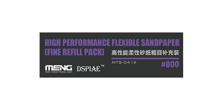 Meng Model DSPIAE High Performance Flexible Sandpaper (Fine Refill pack 800 Grit)