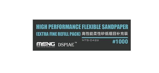 Meng Model DSPIAE High Performance Flexible Sandpaper (Extra Fine Refill pack 1000 Grit)