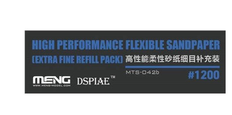 Meng Model DSPIAE High Performance Flexible Sandpaper (Extra Fine Refill pack 1200 Grit)