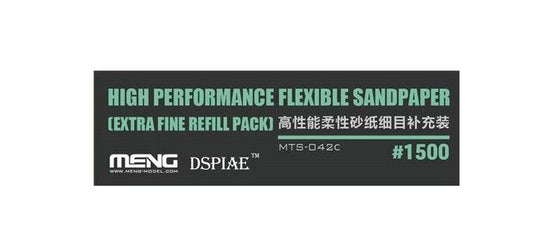 Meng Model DSPIAE High Performance Flexible Sandpaper (Extra Fine Refill pack 1500 Grit)