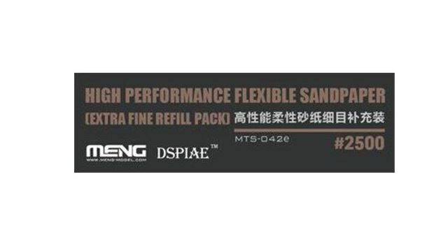 Meng Model DSPIAE High Performance Flexible Sandpaper (Extra Fine Refill pack 2500 Grit)
