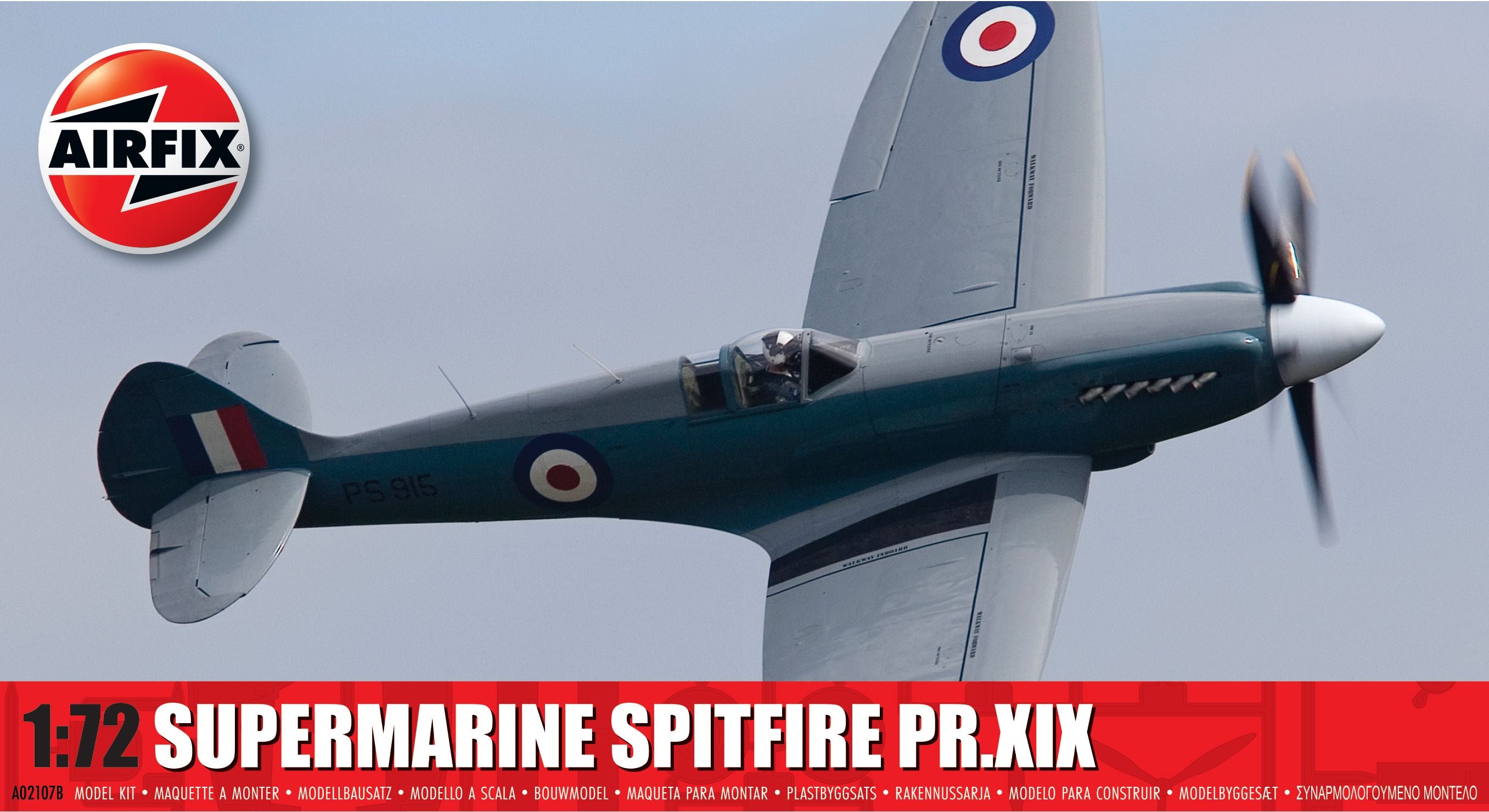 Airfix 2024 Release 1/72nd scale Supermarine Spitfire PR.XIX - PreOrde ...