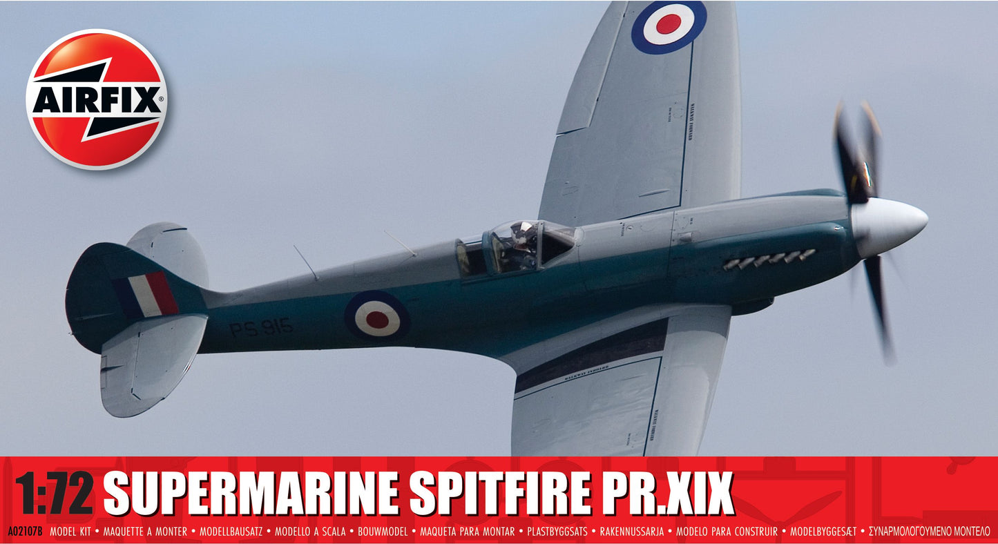 Airfix 2024 Release 1/72nd scale Supermarine Spitfire PR.XIX - PreOrder