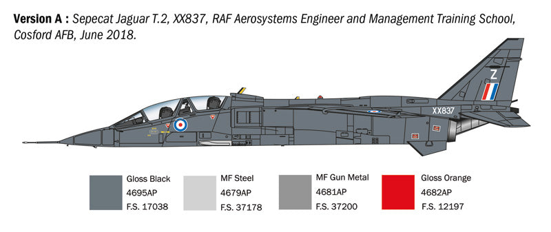 Italeri 1/72nd scale Jaguar T.2 RAF Trainer