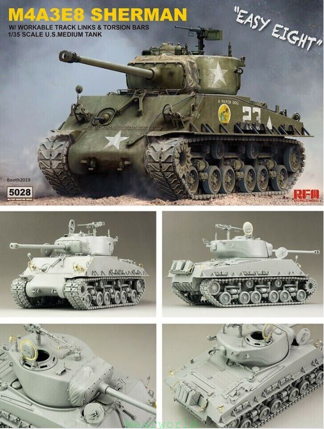 Ryefield Model 1/35th scale M4A3E8 Sherman "Easy Eight"