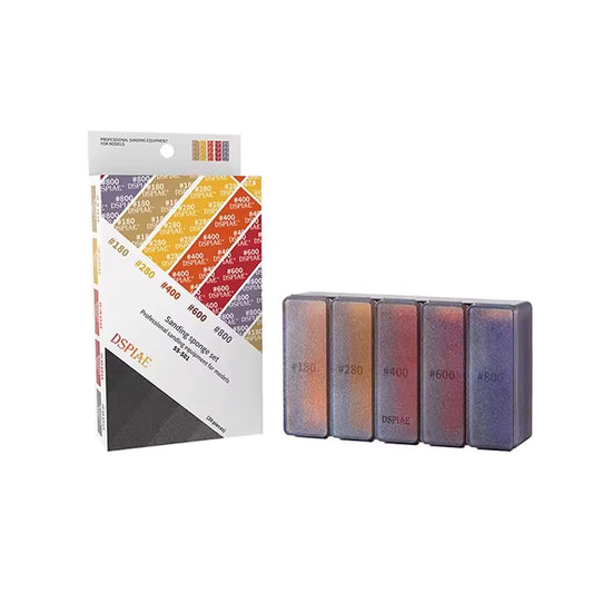 DSPIAE #180–#800 Sanding Sponge Set (30 pcs) SS‑S01