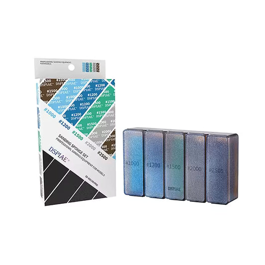 DSPIAE #1000–#2500 Sanding Sponge Set (30 pcs) SS‑S02