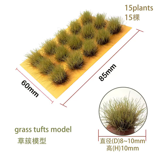 Grass Tufts ~10mm, pack of 15, East Europe Weed