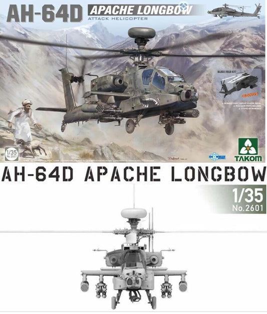 Takom 1/35th scale AH-64D Apache Longbow Helicopter