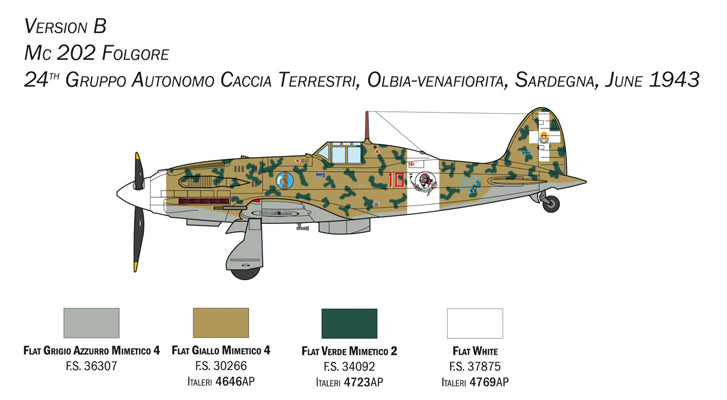 Italeri 1/72nd scale MC.202 Folgore