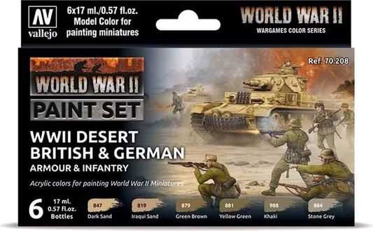 Vallejo WWII Desert British & German Armour & Infantry
