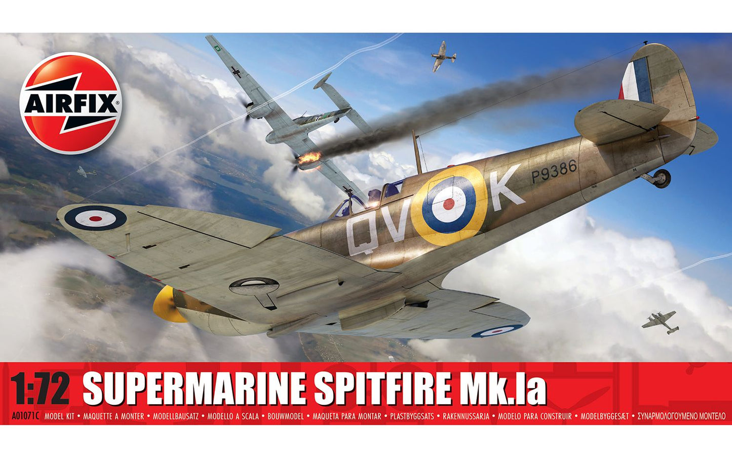 Airfix 2024 Release 1/72nd scale Supermarine Spitfire Mk.Ia - PreOrder