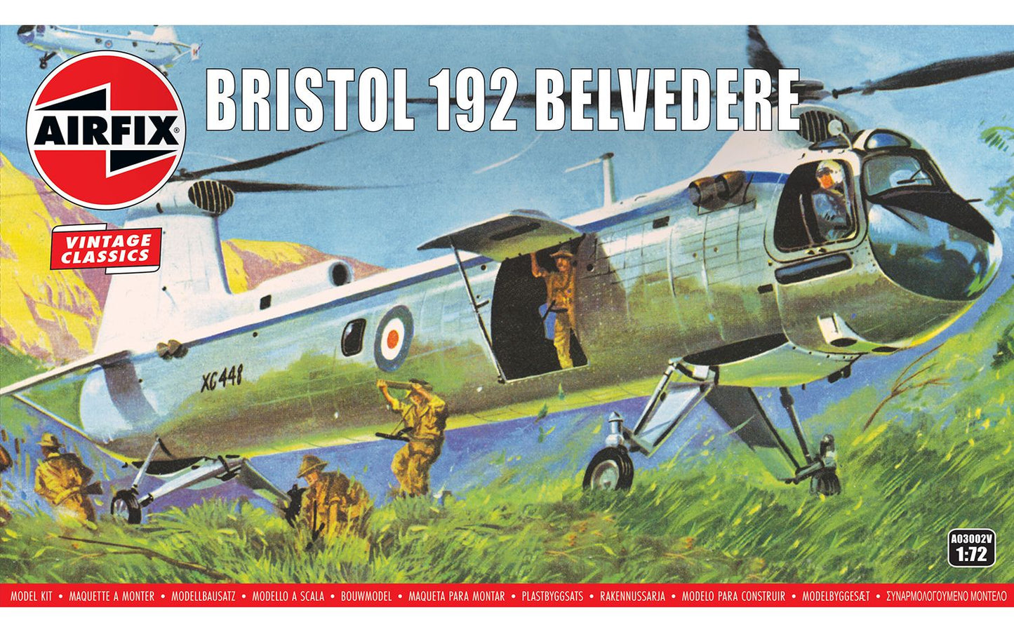 Airfix Vintage Classic 2024 Release 1/72nd scale Bristol 192 Belvedere