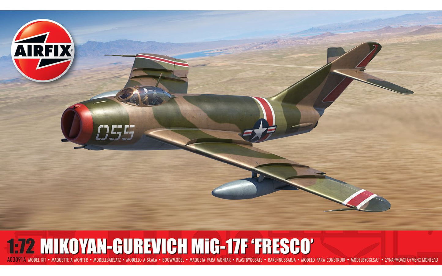 Airfix 2024 Release 1/72nd scale Mikoyan-Gurevich MiG-17F 'Fresco' - PreOrder