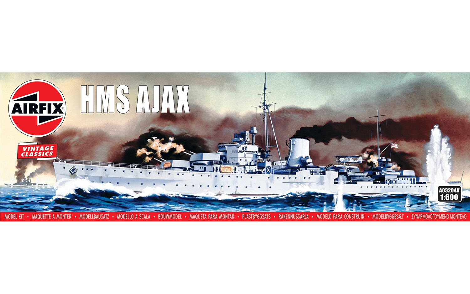 Airfix 1/600th scale - HMS Ajax – Mann's Model Moments