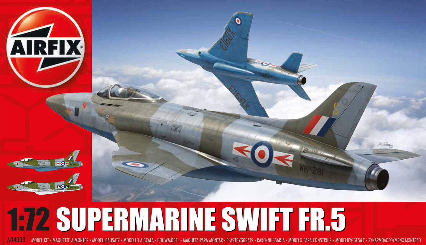 Airfix 2024 Release 1/72nd scale Supermarine Swift FR.5